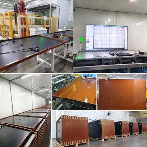 Đức năng lượng mặt trời tấm pin 360W bifacial quang điện Topcon 182 mét <span class=keywords><strong>panel</strong></span> năng lượng mặt trời màu cam/Đỏ đầy màu sắc Mono mô-đun giá EU cổ - Product Image 3