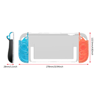 Kit de Funda Protectora Antideslizante Ergonómica Desmontable y Acoplable de PC y TPU a Prueba de Golpes para Accesorios de Juego de Nintendo Switch 2
