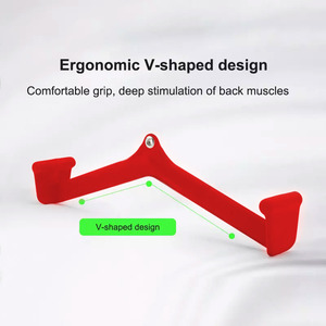 Mag Tay Cầm Kéo Tập Thể Hình Griff Thiết Bị Tập Thể Hình Thanh Kéo Xuống Chèo Thuyền Lat Tay Cầm Tập Thể Hình Tay Cầm Mag Màu Đỏ - Product Image 5