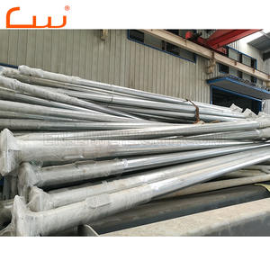 3M 5M 7m 9M 8m 10m farola poste de metal poste de luz cónica poste de luz de calle solar personalizado poste de brazo poste de acero galvanizado - Product Image 1