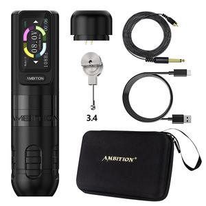 Kit de Máquina de Tatuaje Inalámbrica de 2400mAh con Carrera Ajustable, Motor sin Núcleo y Batería Rotatoria - Product Image 1