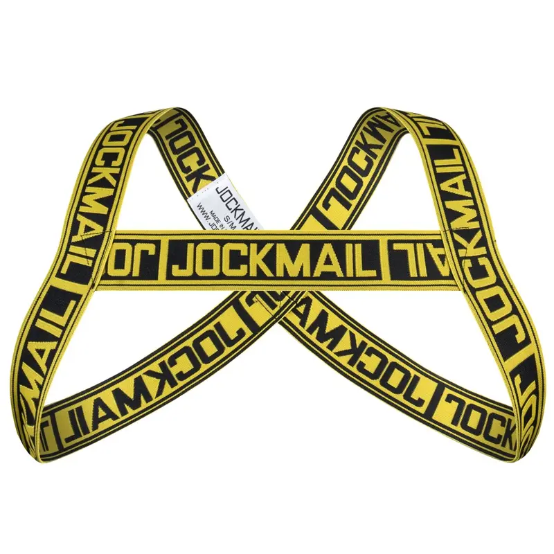 JOCKMAIL สายรัดหน้าอกยืดหยุ่นได้สำหรับผู้ชาย,ชุดเครื่องแต่งกายสำหรับเวทีคลับแหวนสายรัดไหล่สายรัดไหล่เซ็กซี่สำหรับผู้ชาย