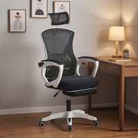 Chaise de bureau ergonomique personnalisée avec accoudoirs en maille, inclinable, confortable pour une utilisation prolongée, idéale pour le gaming et la maison