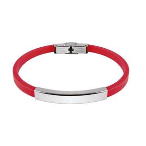Steel <b>Bracelet</b> with <b>Red</b> EVA 0.50cm Straps Product Category - Product Image 1