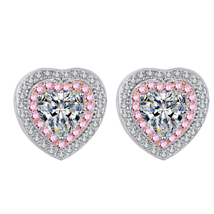 Manufacturer Wholesale 925 Sterling <b>Silver</b> Rhodium Plated D Color Moissanite 1Carat Pear-shaped Waterdrop Claw Setting Earrings - Product Image 1