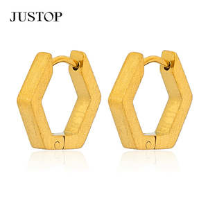 Aros de moda OEM/OEM, impermeables, de acero inoxidable, chapados en oro, hipoalergénicos, proveedor de joyería de moda, aretes vintage. - Product Image 4