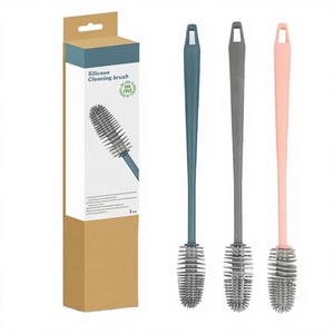 Brosse à poils éponge durables avec manche en plastique, brosse à plancher écologique pour bouteilles Chinagama CG-CK041 - Product Image 4
