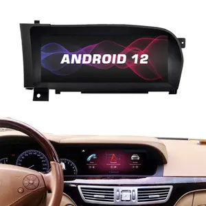 10,25 ''IPS Touchscreen Ersatz display Android 12 Autoradio für Mercedes S-Klasse w221 s63