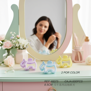 Fermagli per Capelli Angelina 8,5 cm, Colori Pastello, Fermagli a Becco d'Anatra alla Moda per Donna, Uso Quotidiano, Accessori per Capelli in Plastica di Alta Qualità - Product Image 5