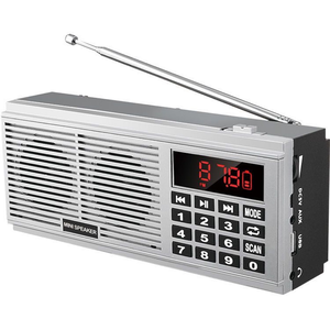 Dual <b>Speaker</b> AM/FM Radio, Digital Display with <b>USB</b>/TF MP3 & Emergency Use - Product Image 2