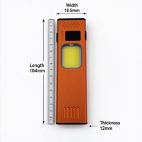 Lampu Kerja Mini EDC COB Senter LED Isi Ulang dengan Magnet Ekor & Klip Belakang, 5 Mode Senter Inspeksi Portabel untuk Berkemah.
