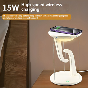 Hiện Đại <span class=keywords><strong>LED</strong></span> Bàn Đèn Điều Khiển Cảm Ứng Mờ Không Dây Chống Trọng Lực Từ Bay Chơ Thiết Kế Cổ Điển Cho Phòng Ngủ Văn Phòng - Product Image 3