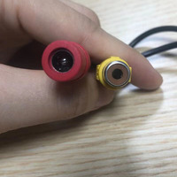Caméra de recul universelle pour voiture, petite caméra de recul étanche en forme de chapeau de paille