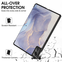 Étui pour Xiaomi Redmi Pad SE 11 pouces 2023 housse de tablette support à trois volets coque légère mince avec réveil/veille automatique