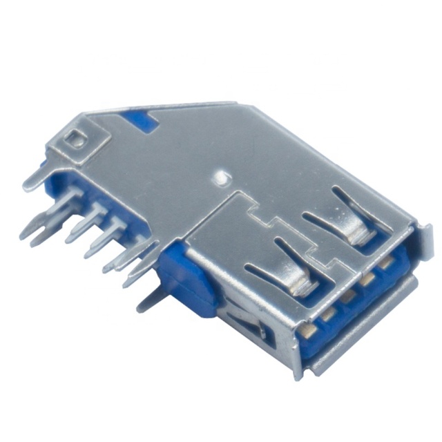 9 Pin USB 3.0 Female DIP Type a USB Connector