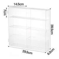 Boîte de rangement transparente pour maquettes de voitures Boîte de rangement en acrylique pour Hotwheel/tomica