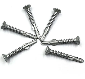 Vis autoperceuses galvanisées antidérapantes à tête ovale CSK, plaquées zinc blanc-bleu pour la construction, Tornillos Metric - Product Image 3