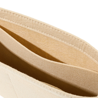 Bolsa de Cosméticos Multifuncional para Mujer, Inserto de Tela de Fieltro, Bolso Multifuncional, Organizador con Múltiples Bolsillos, Bolsa de Viaje para Accesorios