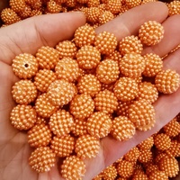 Perles en résine plastique rondes de 10 mm, 12 mm, 14 mm, couleur bonbon, 500 g par sac, pour la fabrication de sacs et d'artisanat