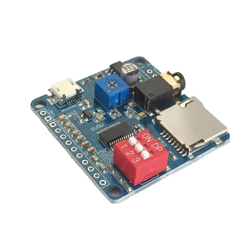 Mini DY-SV5W modulo lettore MP3 Trigger/controllo porta seriale scheda di riproduzione vocale Audio