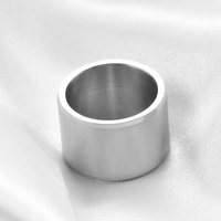 Modische 15mm Breite Große Ringe Edelstahl Herren- und Damenringe Anillos Joyas De Mujer Schmuck Großhandel Hochwertige Ringe