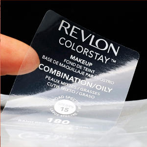 Autocollants personnalisés pour flacons cosmétiques transparents, rouleau d'autocollants transparents, estampage à chaud, logo en feuille d'or, étiquettes d'autocollants - Product Image 6