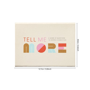 เกมสนทนาภาษาอังกฤษทั้งหมด ให้ความรู้เพิ่มเติม เชื่อมโยงคำถาม กระดาษเกมกระดาน การ์ดพร้อมอารมณ์สำหรับการสังสรรค์ - Product Image 5