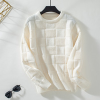 Vente en gros Usine de Vêtements en Chine Femmes Mode Blouse Long Pull pour Blanc 100% Polyester Pull Femmes