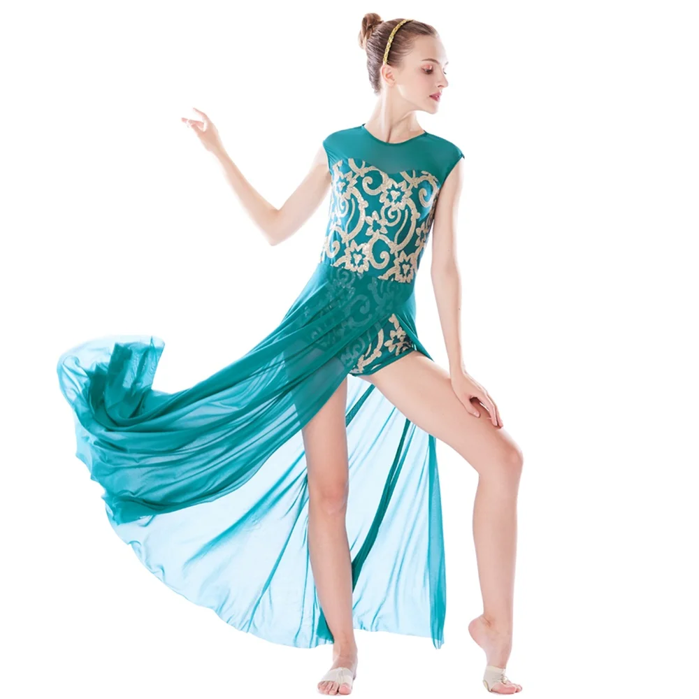 navy blue and gold prom dress Navy Blue Long Prom Dress with Gold Sequins main image 0