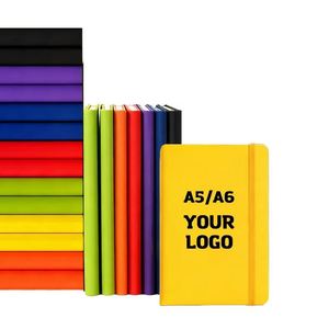Wholesale Customizable Logo Pu <b>Diary</b> Notepad Printed Brand School Notebooks Promotion Leather Notebook A5 <b>A6</b> - Product Image 5