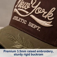 Casquette de baseball OEM ODM avec logo personnalisé, broderie 3D motif New York, style streetwear, faible MOQ, échantillon rapide