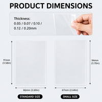 Porte-cartes magnétique 55PT, étui protecteur en PP ultra transparent sans acide, coins diamantés pour cartes à collectionner