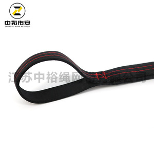 Sangle d'escalade en nylon 20 mm x 1300 mm, capacité de charge 23 kN, corde de sécurité noire pour équipement d'alpinisme et de rappel - Product Image 2