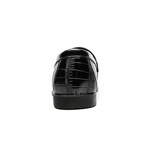 Chaussures Oxford pour homme en cuir véritable, style italien haut de gamme, faites à la main, pour mariage, à enfiler, camouflage léger, isolantes, collection automne - Product Image 3