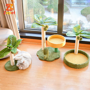 Árbol para Gatos con Bolas de Peluche, Poste Rascador de Sisal Duradero para Interiores, Juguete para Gatos, Cama para Gatos - Product Image 1