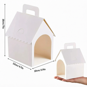Caja de Regalo de Papel Kraft al por Mayor con Asa, Plegable, para Golosinas de Cachorros, Ideal para Adopción de Mascotas y Fiestas de Cumpleaños - Product Image 1