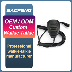 Micrófono de Mano Universal <span class=keywords><strong>Baofeng</strong></span> K Port Anticaída con Altavoz, Micrófono de Hombro para <span class=keywords><strong>Walkie</strong></span> <span class=keywords><strong>Talkie</strong></span>, OEM ODM con Color Personalizado Disponible - Product Image 1