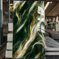 Panneau mural PVC imperméable de qualité supérieure, effet marbre UV, vente chaude, direct usine