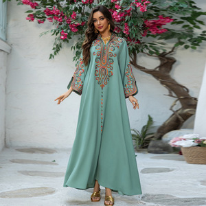 white christmas dresses Designer Kaftan Dress | Green High-Low Kaftan | Nautanky main image 0