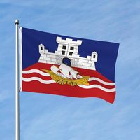 Drapeau de Belgrade, Serbie, 3x5 pieds, double face, bannière de jardin, décoration intérieure et extérieure