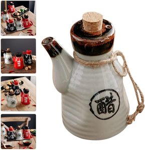 Distributeur de vinaigre d'huile <span class=keywords><strong>en</strong></span> céramique de style japonais Sauce soja Sirop Cruet Bouteille Condiment liquide Pots <span class=keywords><strong>en</strong></span> porcelaine avec <span class=keywords><strong>bouchon</strong></span> <span class=keywords><strong>en</strong></span> liège - Product Image 5