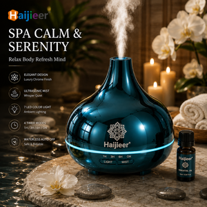 Premium Wellness Ultrasonik Aromaterapi Nemlendirici Elektrokaplama 500ml Esansiyel Yağ Difüzörü Lüks Masaüstü Ev Dekorasyonu - Product Image 5