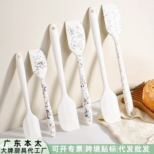 Spatule en silicone extra large avec cœur en acier, outil de cuisson flexible, résistant au four et au lave-vaisselle, couteau à glaçage pour gâteaux - Product Image 4