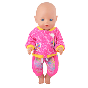 Vêtements de poupée de style américain à la mode <span class=keywords><strong>18</strong></span> pouces Sportswear Outfit Jacket and Pants Set - Product Image 2