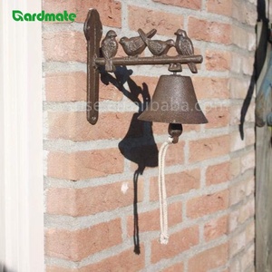 Timbre de puerta de pájaro moderno de hierro fundido para interior/exterior montado en la pared Ornamental respetuoso con el medio ambiente para uso en granjas - Product Image 3