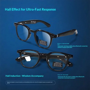 Nouvelles lunettes intelligentes Ruidun GT52 pour hommes et femmes, lecture de musique, appels, protection UV, traduction IA, vidéo 4K - Product Image 2