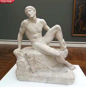 Estatua de piedra de jardín griego al aire libre, tamaño real, escultura de mármol, estilo Adolf Von <span class=keywords><strong>Hildebrand</strong></span> - Product Image 2