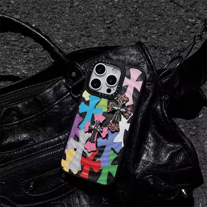 Funda de Teléfono 3D de Lujo con Diseño de Cruz para iPhone 17 Pro Max, Cubierta Creativa de Estilo Urbano para iPhone 16 15 14 13 Pro Max - Product Image 5
