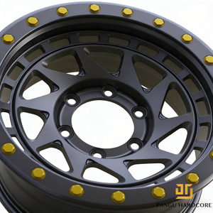 Jantes en alliage d'aluminium forgées sur mesure à rayons multiples, noir mat, 6x139.7 6x143.1, compatibles avec Buick, <span class=keywords><strong>Ferrari</strong></span>, Ranger Rover - Product Image 3