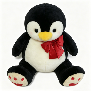Pingüino de peluche personalizado de San Valentín, pingüino de peluche con corazón, muñeco de peluche de pingüino como regalo de amor - Product Image 3